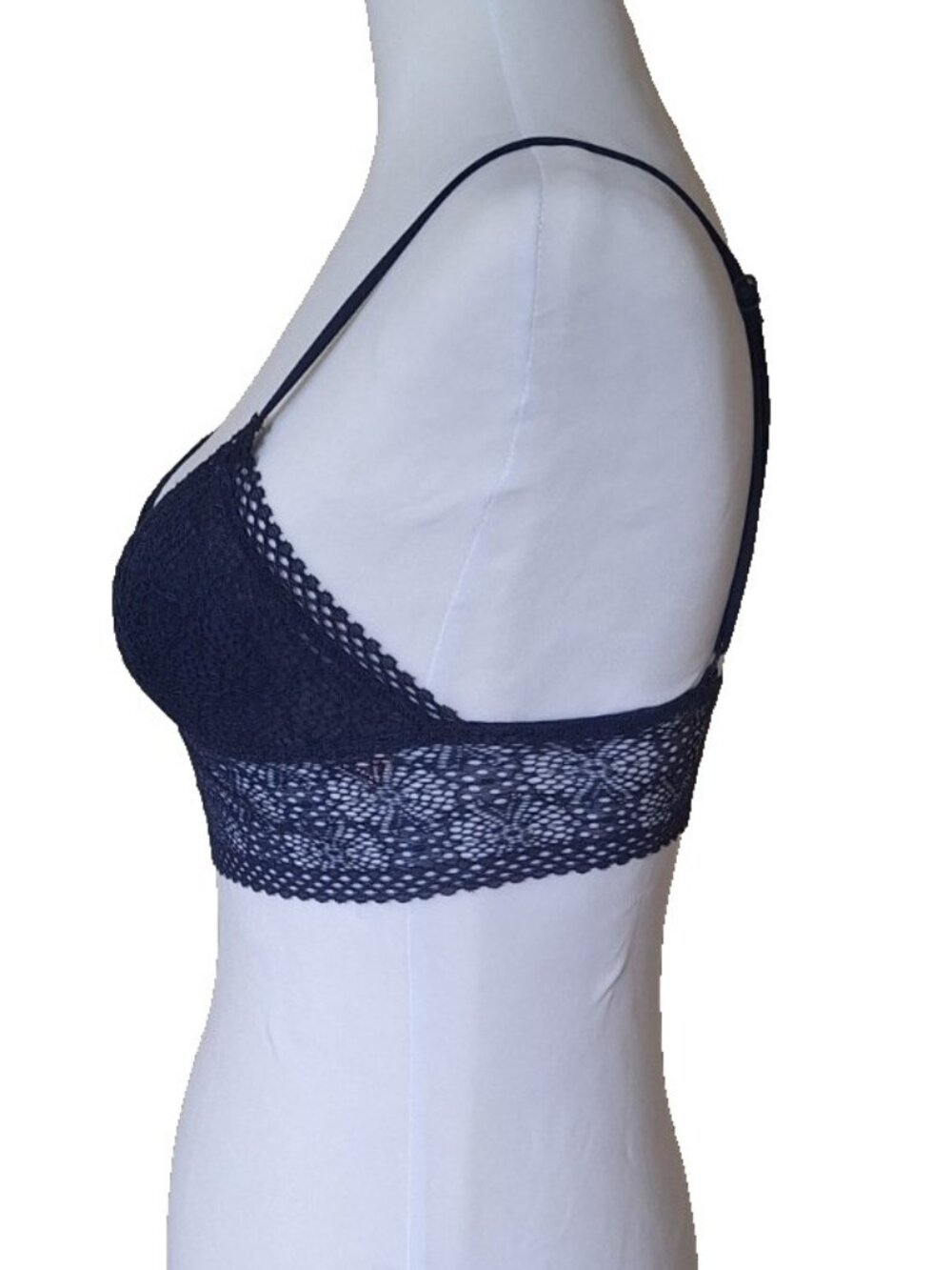 VICTORIA'S SECRET LACE BRALETTES SIZE XS NAVY MAUVE - Picture 7 of 9